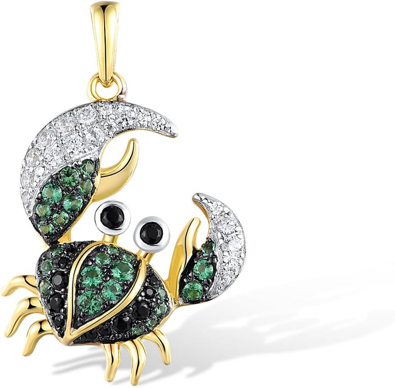 Santuzza 925 Sterling Silver Animal Gemstone Pendant for Women - Image 1
